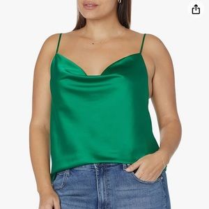 NWT emerald green cami, silky stretch top XXL by The Drop *141
